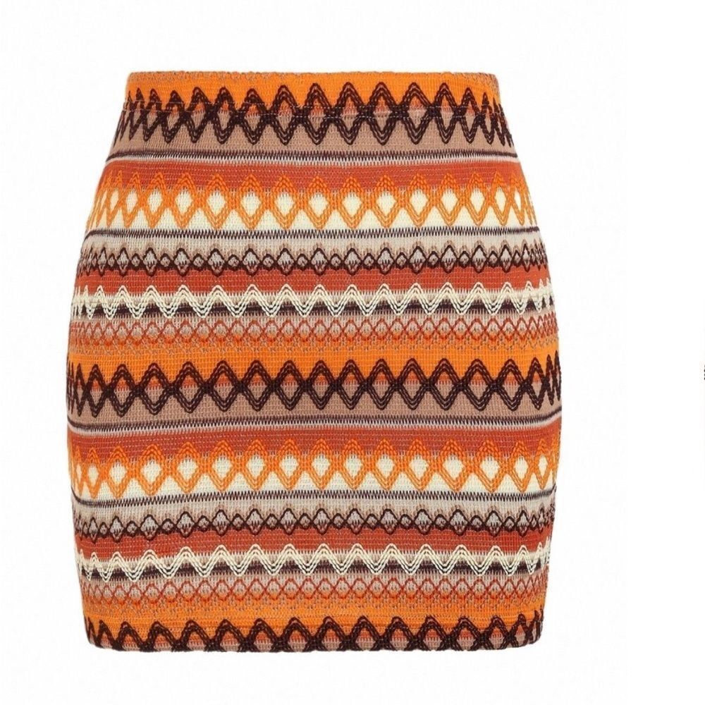 Mexicali Print Mini Skirt Med - Picture 3 of 10